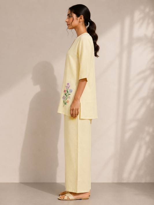 Botanical Embroidered Co-ord Set