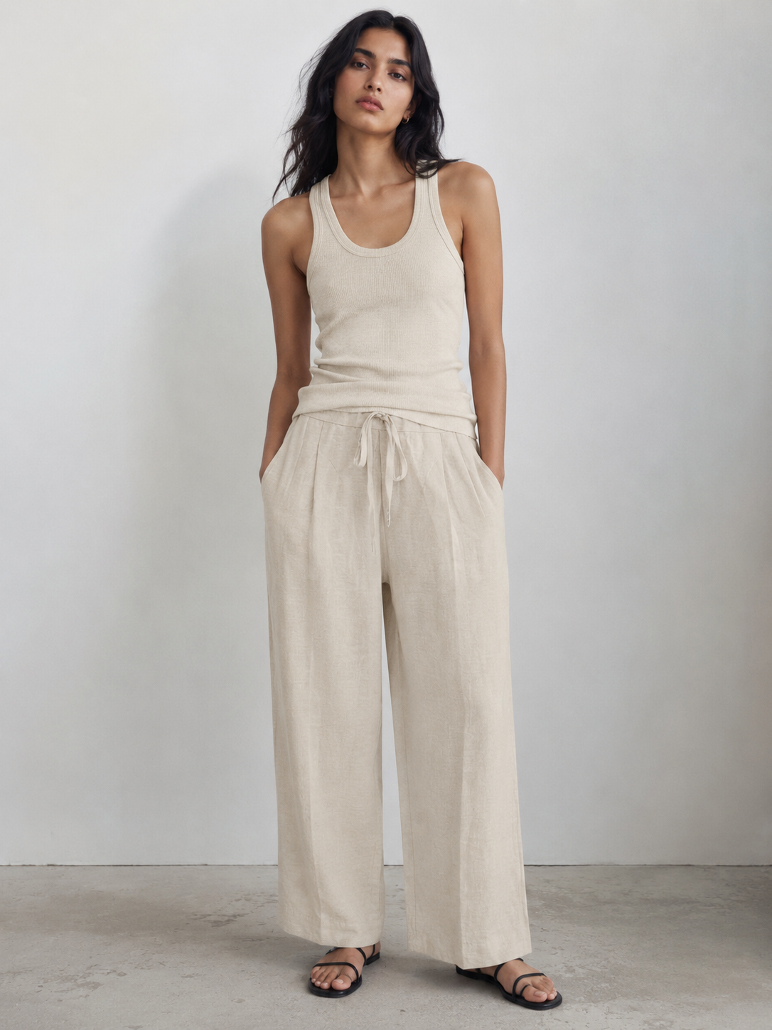 Linen Blend Pants for Women